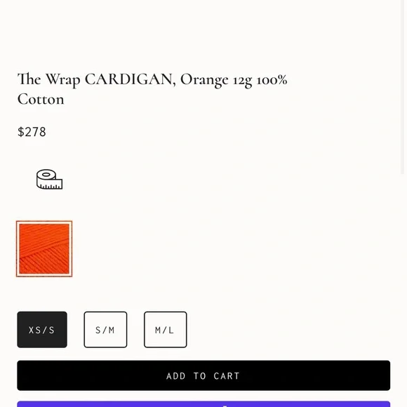 Wear Cissa The Wrap Cardigan Bright Orange 12g 100% Cotton Sweater Womens XS/S - Picture 3 of 13